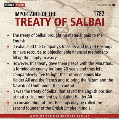 El Tratado de Salbai: un acuerdo diplomático que definió el equilibrio de poder en la India del siglo XVIII